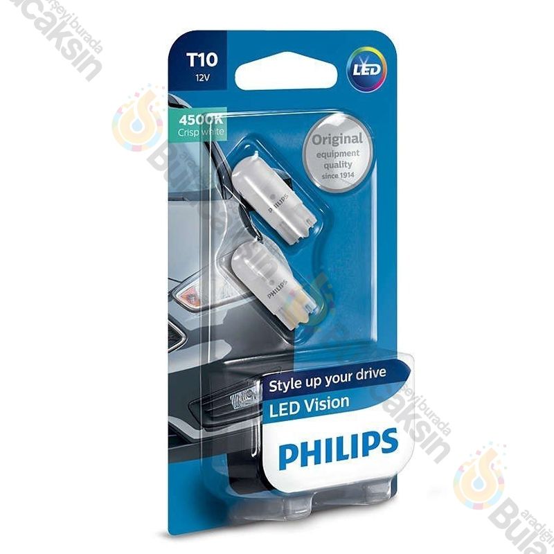 Philips T10 Led Park Ampulü 4000K 4500K 5500K 6000K 8000K 6000K