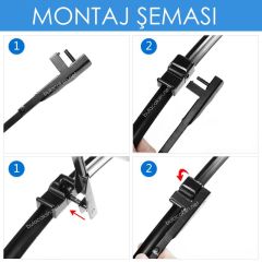 Sentinel Muz Silecek Takımı Mercedes GLK 2008-2013 ile uyumlu