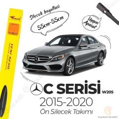 İnwells Muz Silecek Takımı Mercedes C W205 2015-2019 ile uyumlu