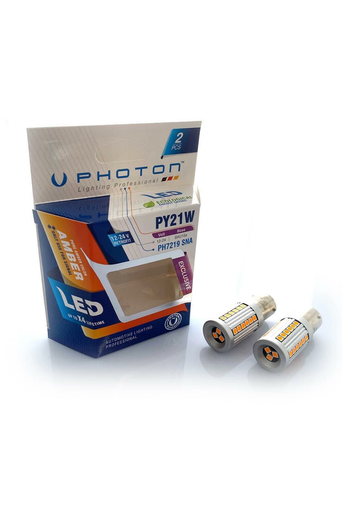 Photon PH7219SNA Led Sinyal Ampulu Şaşı 12v 93 Sarı 21w