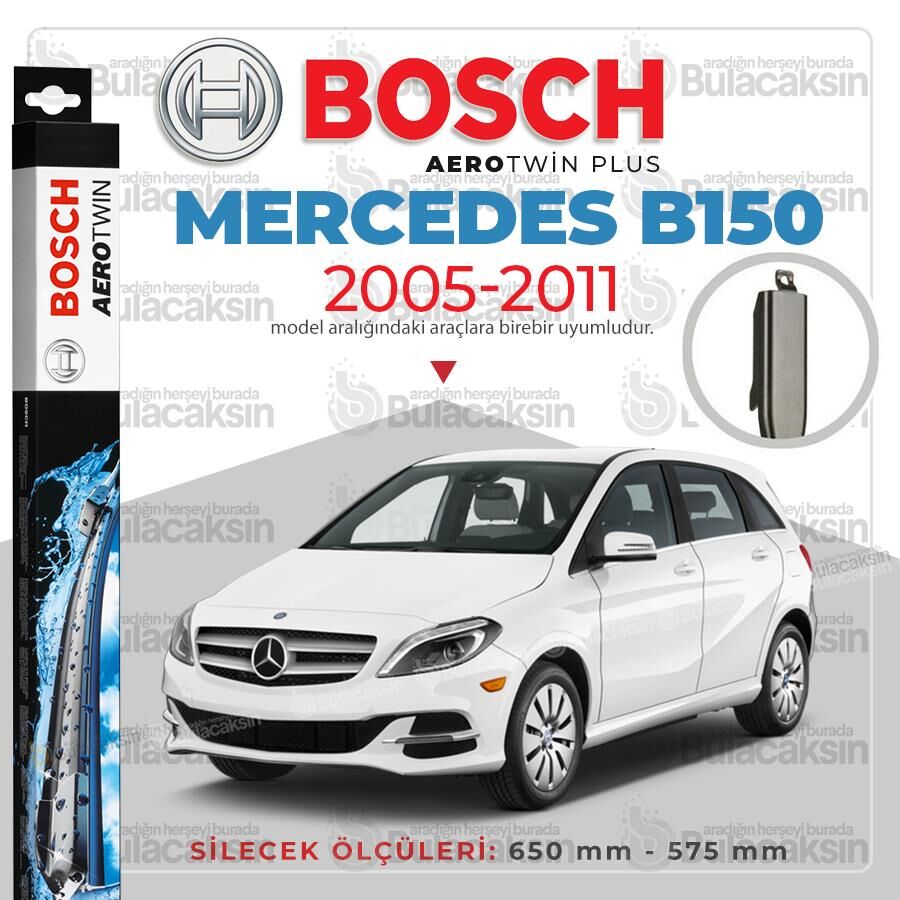 Bosch Aerotwin Muz Silecek Takımı Mercedes B150 W245 2005-2011 ile uyumlu