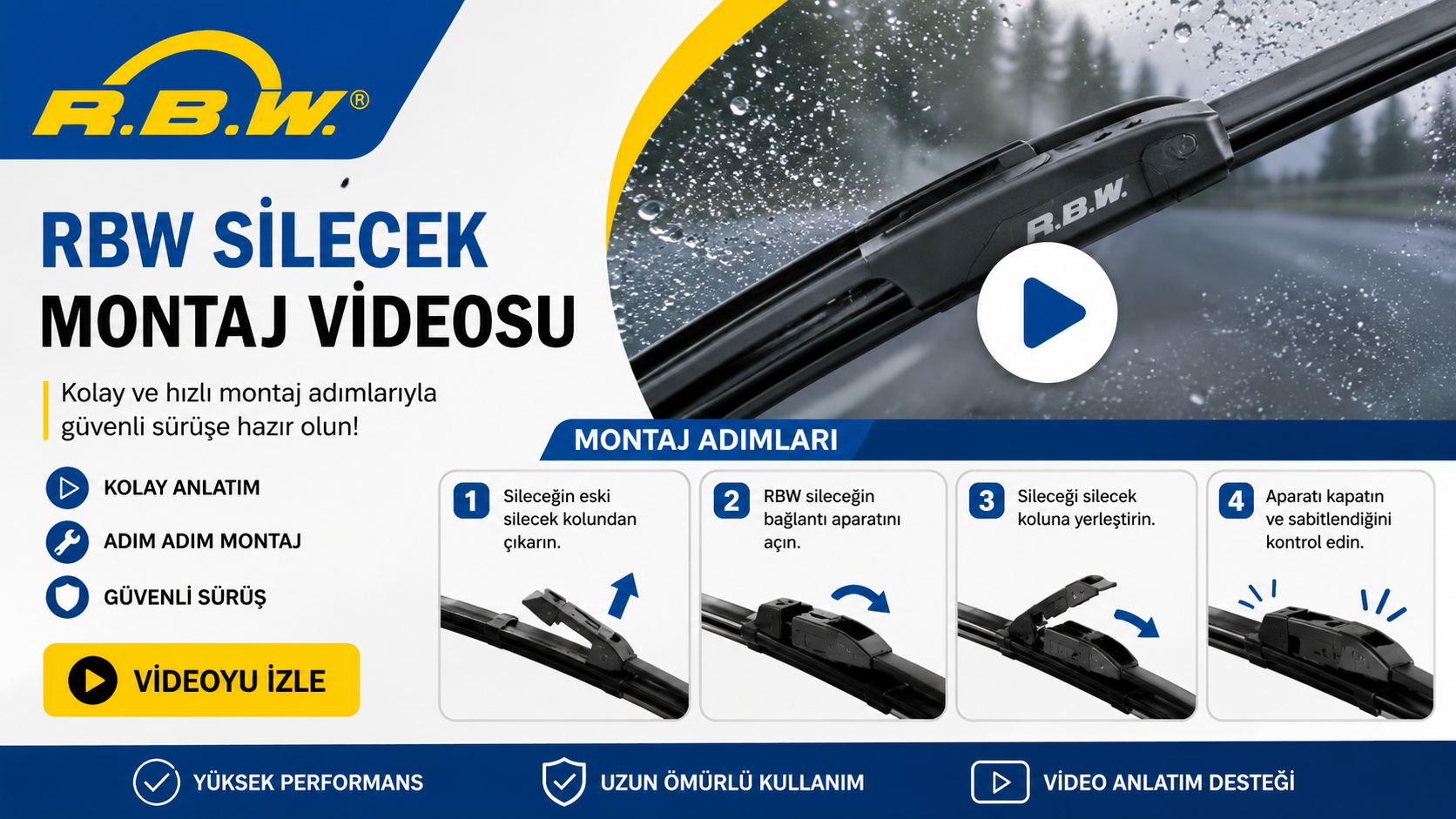 RBW Silecek Montaj Videoları