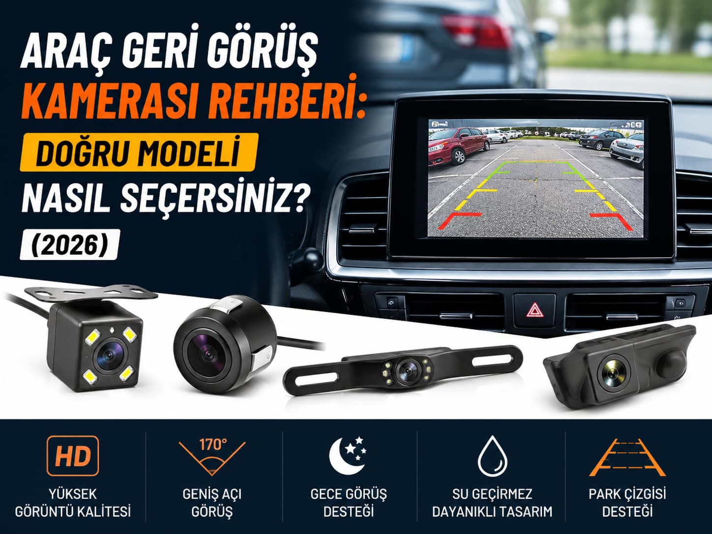 Araç Geri Görüş Kamerası Rehberi: Doğru Modeli Nasıl Seçersiniz? (2026)
