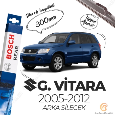 Bosch Rear Arka Silecek Suzuki Grand Vitara 2005-2012 ile uyumlu