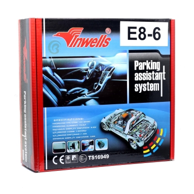 İNWELLS E8 Ön - Arka Park Sensörü 6 Gözlü Ekranlı Beyaz