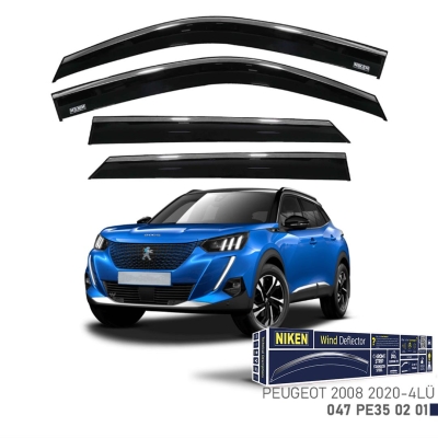 Niken Kromlu Cam Rüzgarlığı Peugeot 2008 2020-2023 ile uyumlu