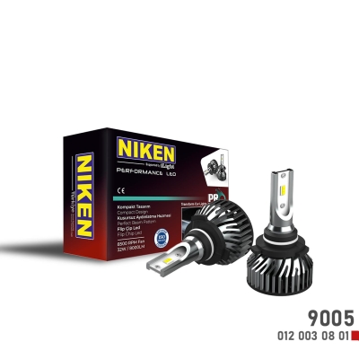 Niken Pro Serisi Flip Led Xenon Zenon HB3-9005 6500K - Slim Fan